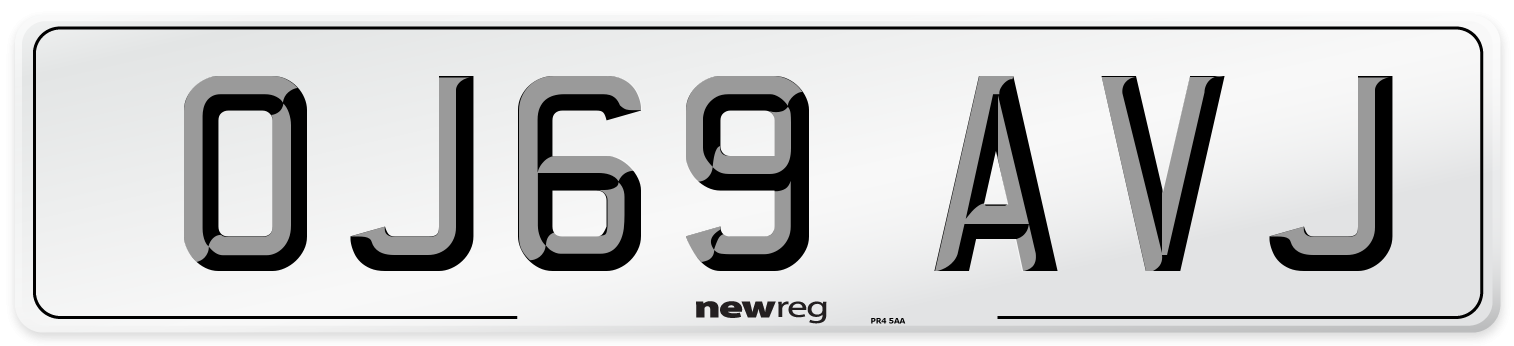OJ69 AVJ Number Plate from New Reg